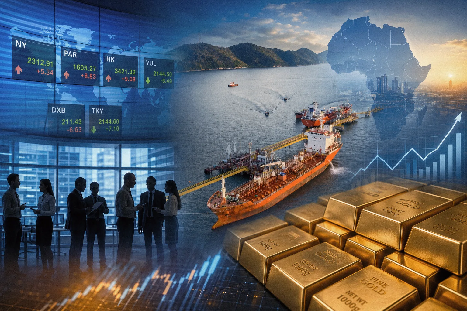African financial markets illustration