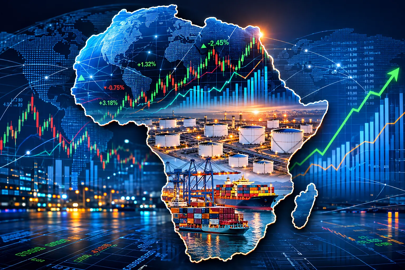 African financial markets illustration
