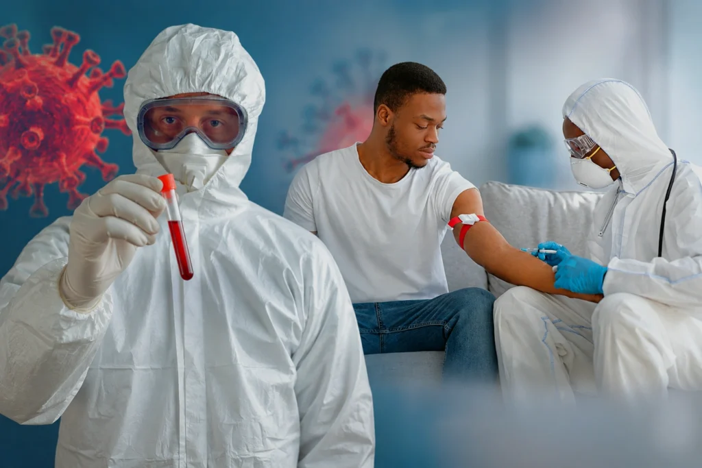 Ebola outbreak illustration for the Democratic Republic of Congo