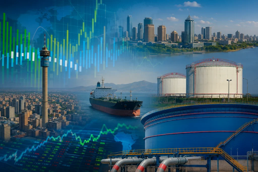 Illustration representing African financial markets
