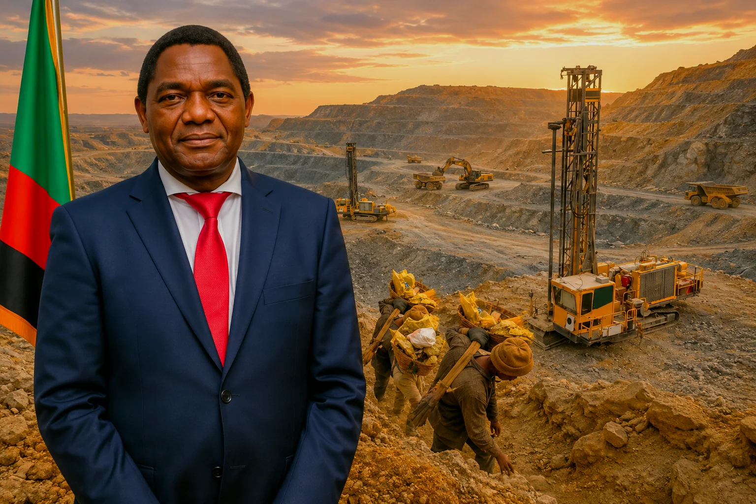 Hakainde Hichilema re-election illustration