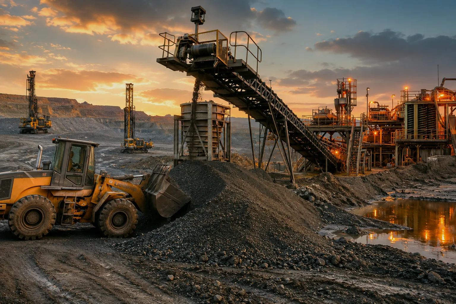 Graphic representing Merafe Resources and chrome production