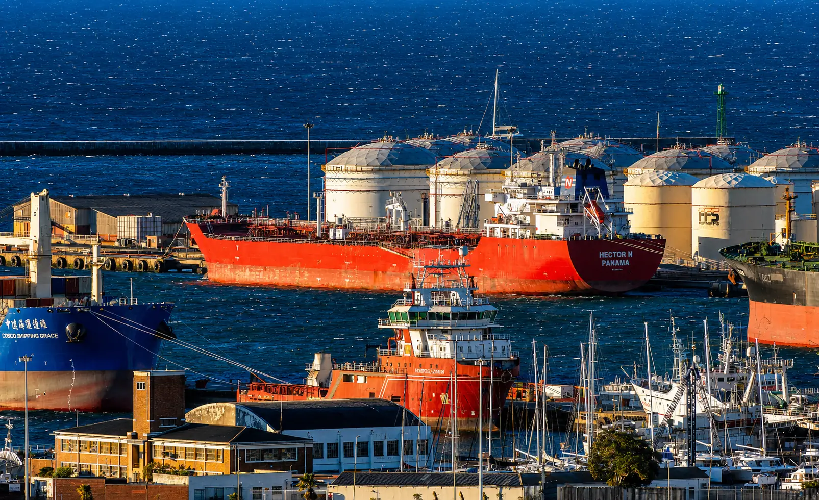 Oil tanker at sea for Sasol's Nigerian crude purchase